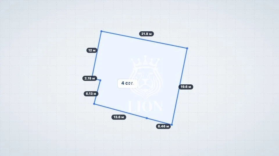 Участок 4 сот. Блокированная жилая застройка, Лазурное