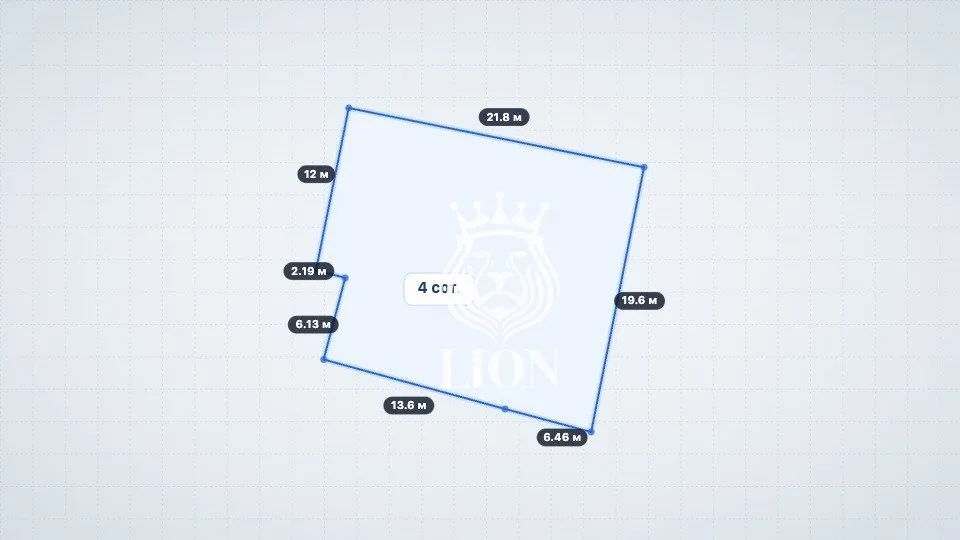 Участок 4 сот. Блокированная жилая застройка, Лазурное