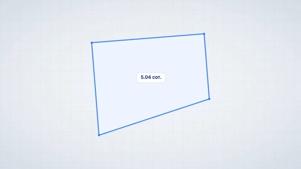 Участок 5.04 сот. ИЖС, Лучистое