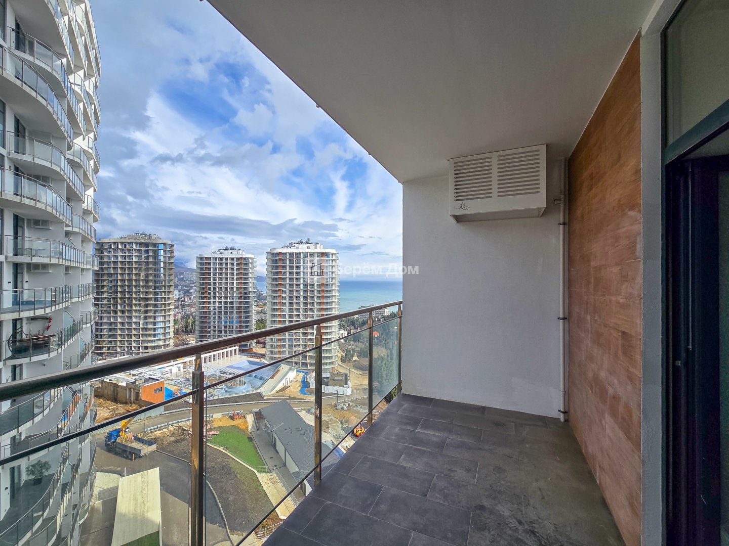 Апартаменты Студия с видом на море и балконом